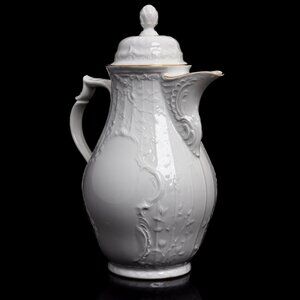 Vintage Coffee Pot With Lid Rosenthal Sanssouci Selb Germany White Porcelain